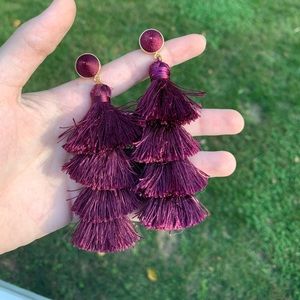 NEW TASSEL FRINGE FRANCESCAS EARRINGS